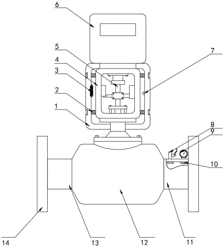 電動調節閥結構示意圖
